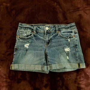 Aeropostale Distressed Denim Shorts